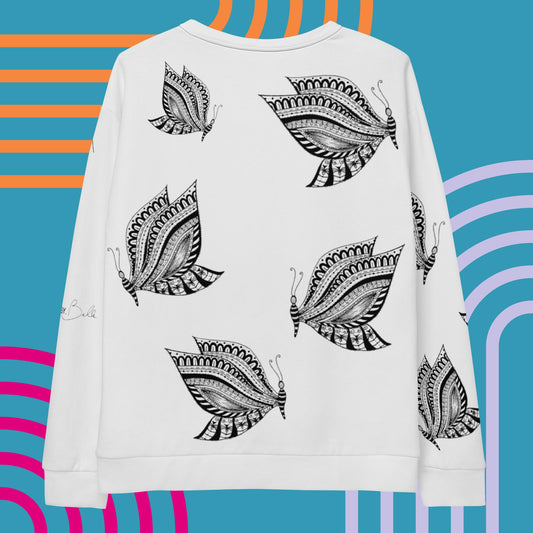 The Butterfly: All-over Printed Unisex Sweatshirt