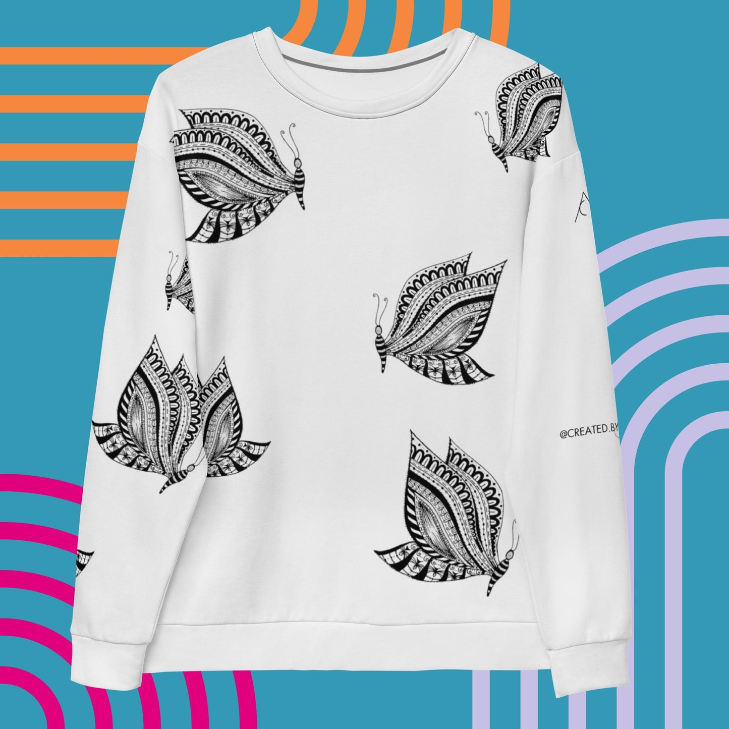 The Butterfly: All-over Printed Unisex Sweatshirt