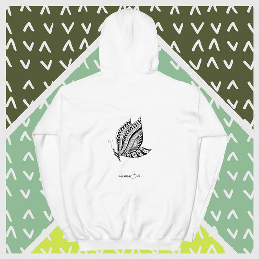 The Butterfly: Printed Unisex Hoodie