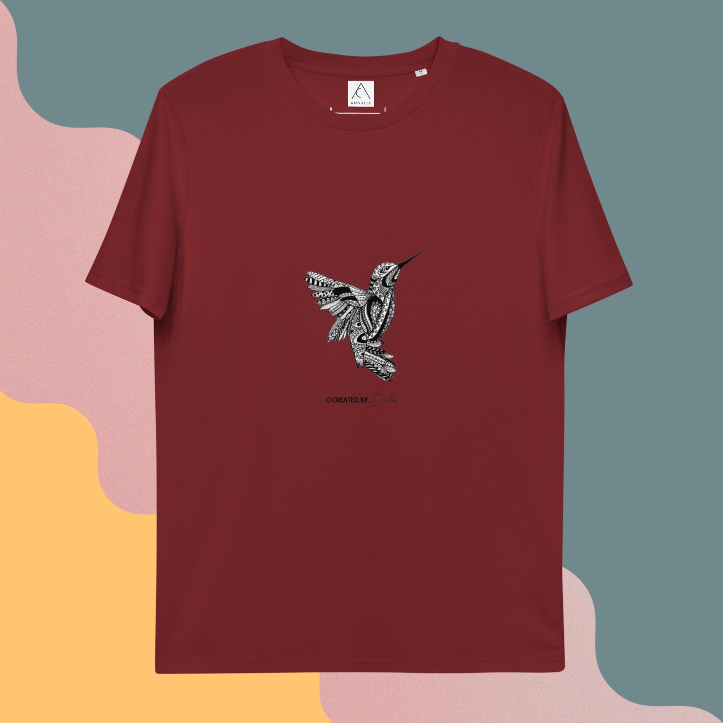 The Bird: Printed Unisex organic cotton t-shirt