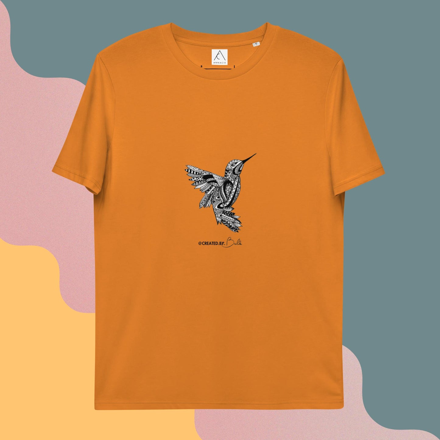 The Bird: Printed Unisex organic cotton t-shirt