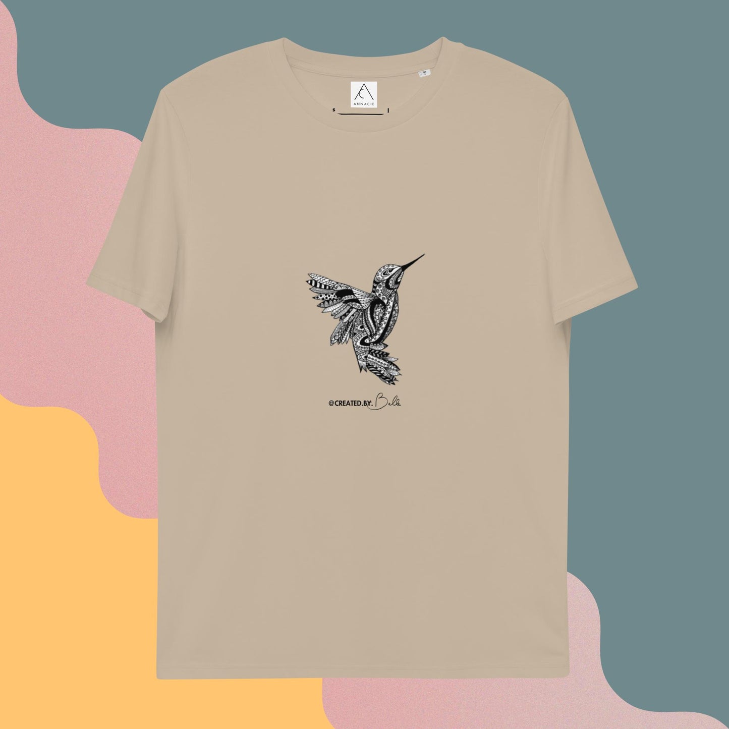 The Bird: Printed Unisex organic cotton t-shirt