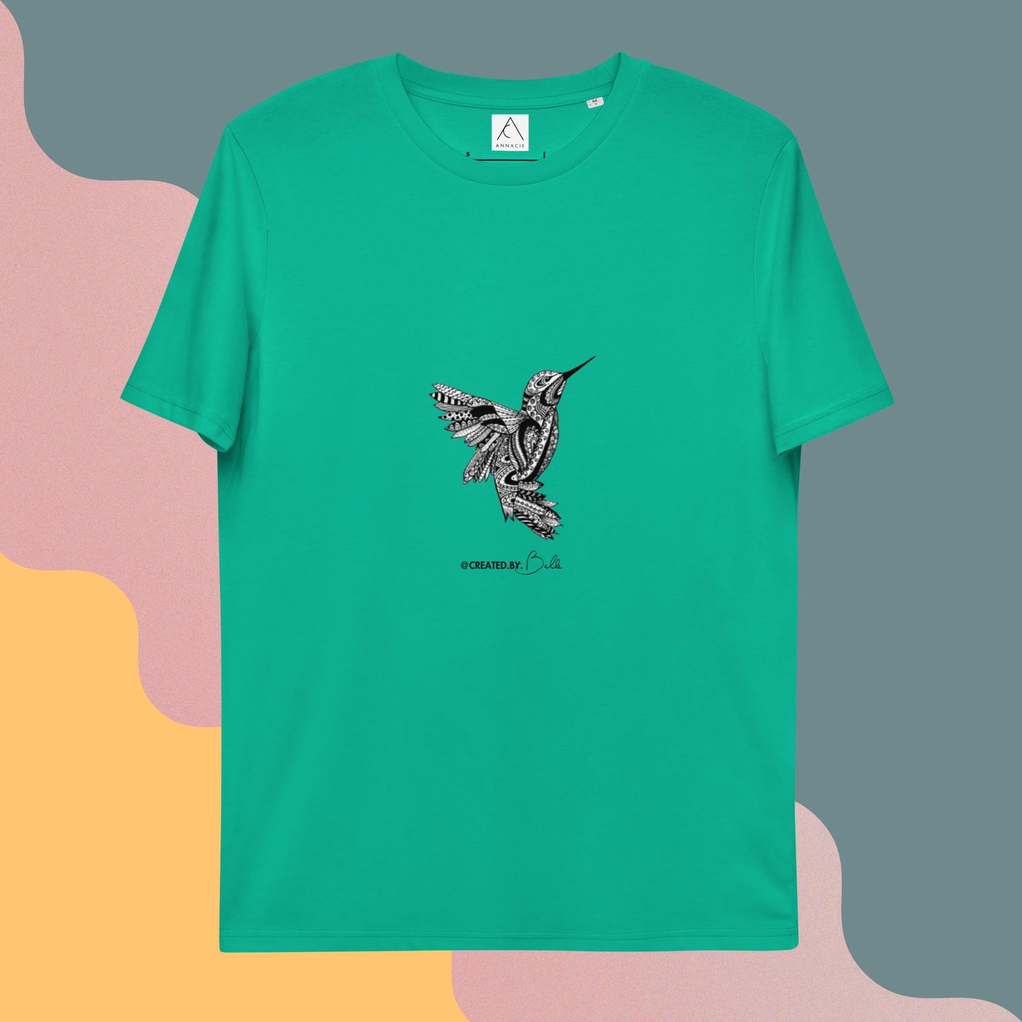 The Bird: Printed Unisex organic cotton t-shirt