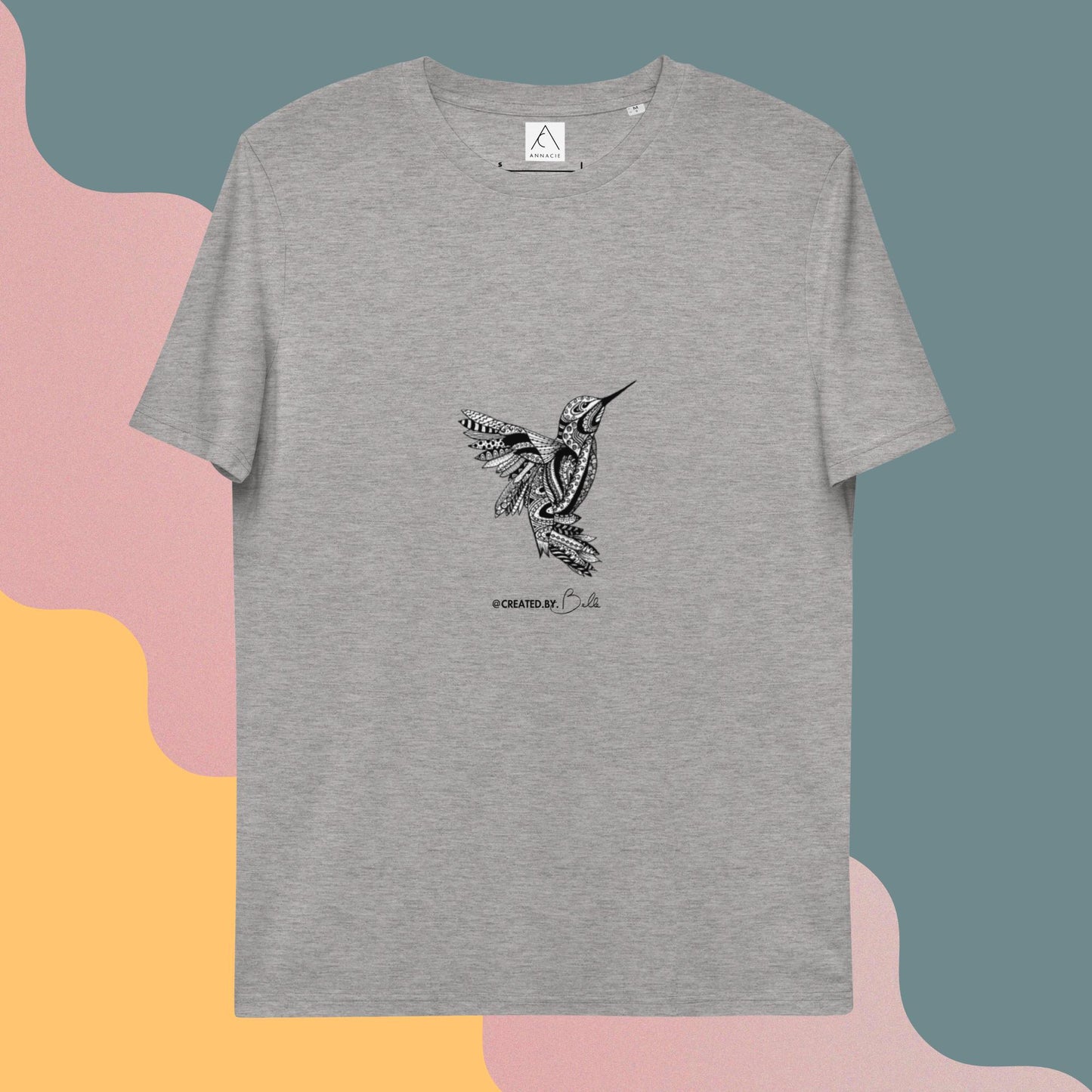 The Bird: Printed Unisex organic cotton t-shirt