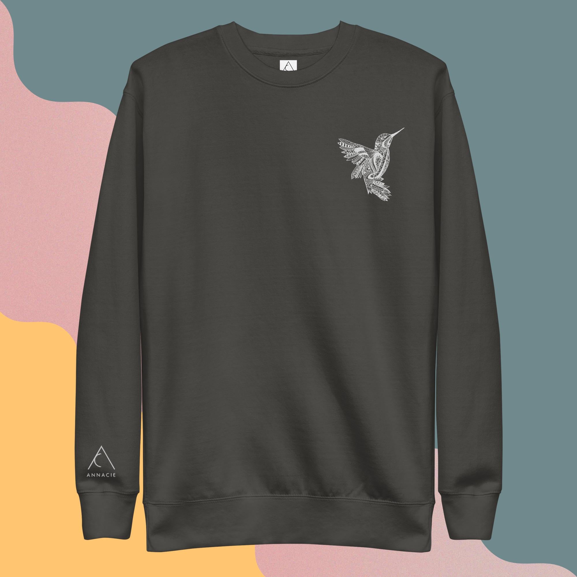 The Bird: Embroidered Unisex Premium Sweatshirt – ANNACIE